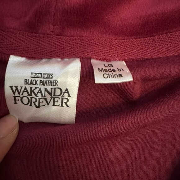 Marvel Women's Wakanda Forever Velour Graphic Zip-Up Hoodie L,  Pants Size XL - Picture 5 of 10